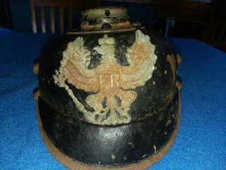 Rare Childs German Prussian Ww1 Pickelhaube Spiked Helmet Authentic