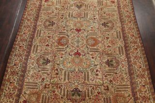 Antique Geometric Gold - Washed Color Persian Oriental Hand - Knotted Area Rug 10x13 3