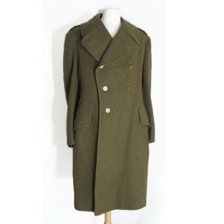 Vtg Canadian Army Military Greatcoat Coat Copley Noyes & Randall,  Sz 8 (42 - 44) 2