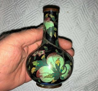 Small Antique Chinese Cloisonne Vase 