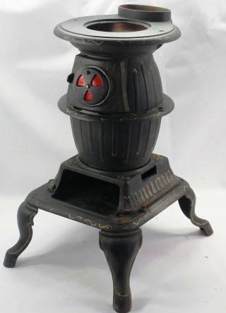 Cast Iron Pot Belly Stove Umco Model 28 Wood Stove Coal Train