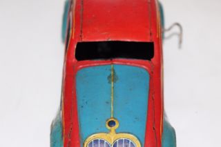 ANTIQUE 1930S RARE PAYA AIRFLOW WIND UP TIN LITHO CAR No Tippco Bing Marklin 9