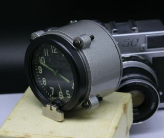 9 - day 14 - jewels Soviet 70 ' s - made Tank Clock 127CS 127ChS for Cockpit Panel 5