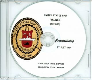 Uss Valdez De 1096 Commissioning Program 1974 United States Navy Plank Owners
