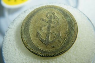 Rare Early Dug Navy Coat Button Na 12 Anchor