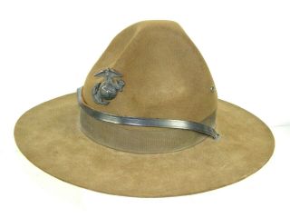 Vintage Stratton Marine Corps Usmc Drill Sergeant Instructor Campaign Hat Cap