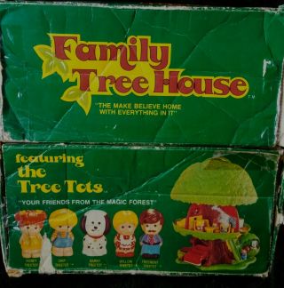 Vintage Kenner General Mills 1975 TREE TOTS FAMILY TREEHOUSE Set COMPLETE,  BOX 11