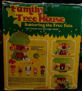 Vintage Kenner General Mills 1975 TREE TOTS FAMILY TREEHOUSE Set COMPLETE,  BOX 5