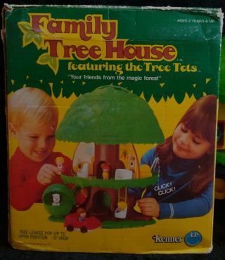 Vintage Kenner General Mills 1975 TREE TOTS FAMILY TREEHOUSE Set COMPLETE,  BOX 9