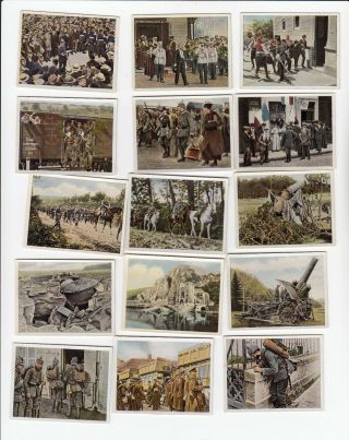 The World War I 1914 - 1918 Full Set 270 German Tobacco Cards 1937