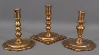 Small Authentic Antique 16th/17th Early Bronze Candlestick Candleholder,  NR 9