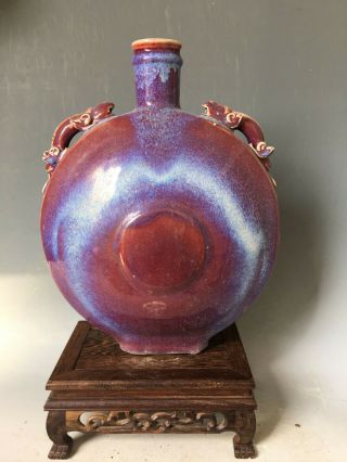 Fine Old Chinese Antique Red Glaze Porcelain Vase