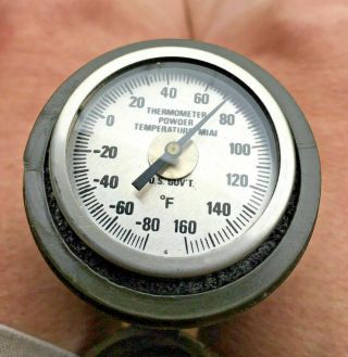 U.  S.  Government Issued Powder Thermometer M1 M1a1 From 1959 W/case