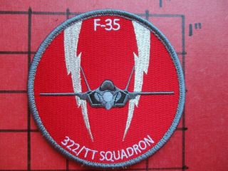 Air Force Squadron Patch Netherlands 322 Sqn F - 35 Jsf Tt Tactess Sqn