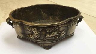 18th/early 19th Century Chinese Bronze Jardinnaire Or Incence Holder