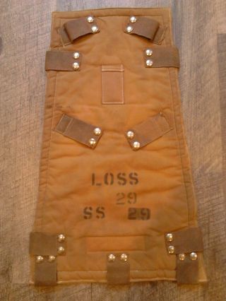 Parachute Backpad For Ww2 Raf Seat - Type & Observer - Type Harness.