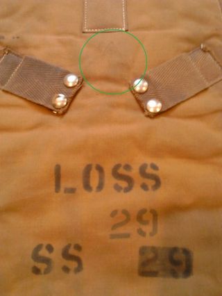 Parachute Backpad for WW2 RAF Seat - type & Observer - type harness. 5