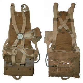 Parachute Backpad for WW2 RAF Seat - type & Observer - type harness. 8