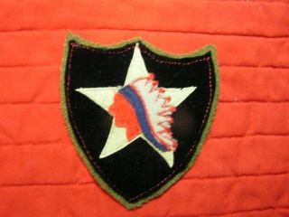 Hqs 2nd Division Large One - Wwi Patch 4 Layered