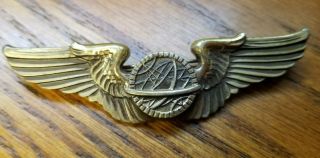 Ww2 Army Air Force Sterling Wings Pin