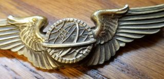 WW2 Army Air Force Sterling Wings Pin 2