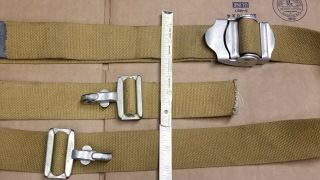 Ww2 Khaki Rusco Seat Belt For Jeep,  Scout Car,  Driver And Assistant Driver Strap