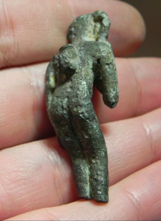 ZURQIEH - as9905 - ANCIENT EGYPT,  BRONZE STATUE OF BABY HORUS.  600 B.  C 4