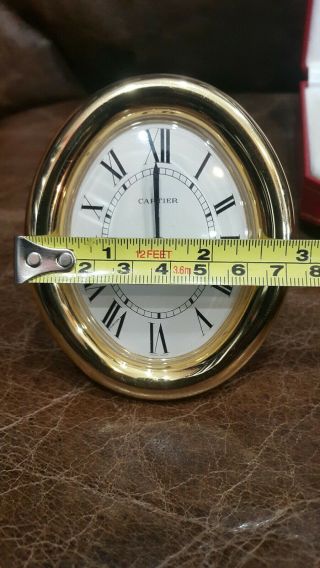 Louis Cartier Table Clocks In Excell Cond W/ certificate 11