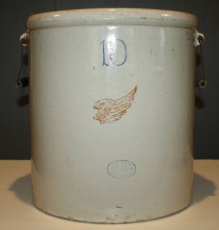 Antique Red Wing 10 Gallon Stoneware Crock