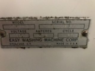 Vintage Easy Spindrier Washer Model 18ss46 5