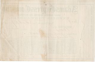 CIVIL WAR Adams Express Co.  Orleans,  LA 1865 Receipt w/Tax Stamp 2