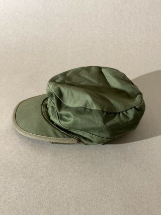 Vtg 1950’s Korean War Us Army Mens 7 M - 1951 Flap Winter Green Cap Work Hat