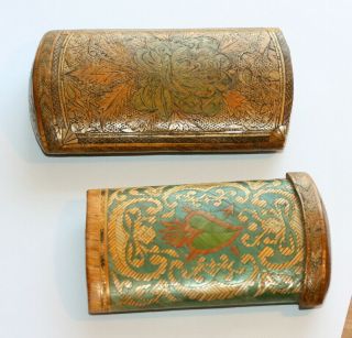 Tip Top Quality,  C 1815 P.  O.  W.  Straw Work Cigar Cheroot Or Spectacles Case Etui
