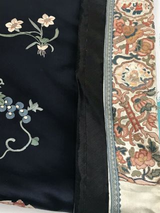 Antique Chinese Silk Robe With Embroidery 3