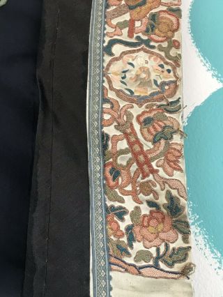 Antique Chinese Silk Robe With Embroidery 4
