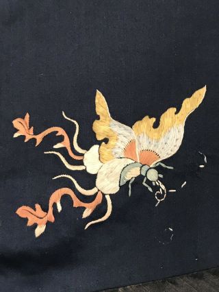 Antique Chinese Silk Robe With Embroidery 5