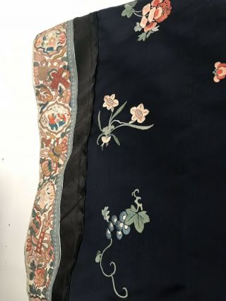 Antique Chinese Silk Robe With Embroidery 6