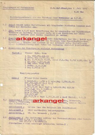 Ww2.  Third Reich Documents №03,  Erpo Freiherr Bodenhausen Signature? 1