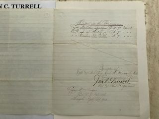 CIVIL WAR LT 31st ILLINOIS INFANTRY 9th USVV MUSICIAN DESERTION DOCUMENT SIGNED 2