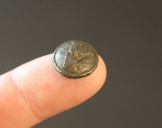 Civil War Confederate Artillery kepi button no back Virginia 3