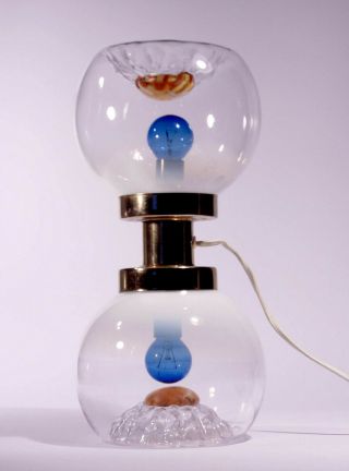 Space Age Lamp Italian Design Mid Century Mazzega Sputnik Modernist Murano Glass