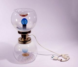 Space Age Lamp Italian Design Mid Century Mazzega Sputnik Modernist Murano Glass 6