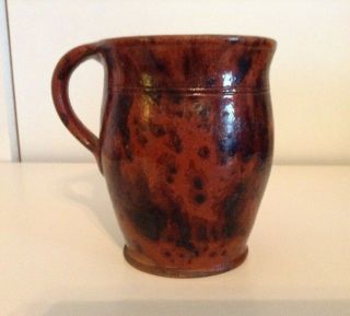 Antique Redware Apple Butter Pot,  Pa C 1840