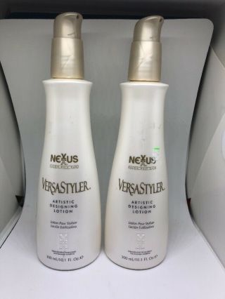 (2) Nexxus Versastyler Artistic Designing Lotion 10.  1oz Formula