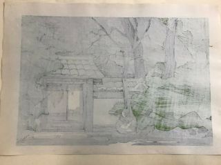 Masao Ido Japanese Woodblock Print Cherry Tree Signed numbered 4