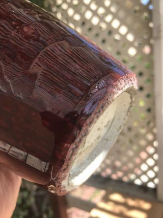 Antique Chinese Ox Blood Glaze Vase 5