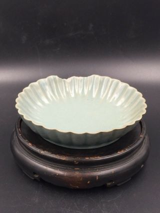 An Extremely Rare Antique Chinese Ru - Ware Porcelain Dish