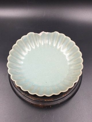 An Extremely Rare Antique Chinese Ru - ware Porcelain Dish 2