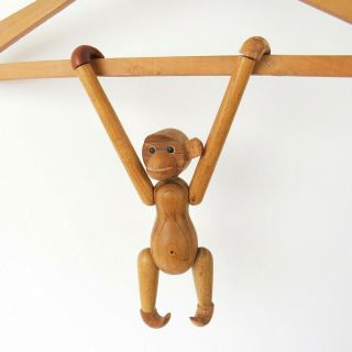 Mcm Kay Bojesen Monkey Zoo - Line Toy Denmark Mid Century Danish Modern Teak Wood