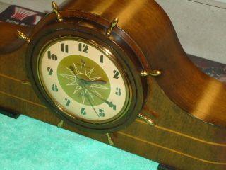 General Electric Telechron rotor Gloucester Ships bell vintage mantle clock 2